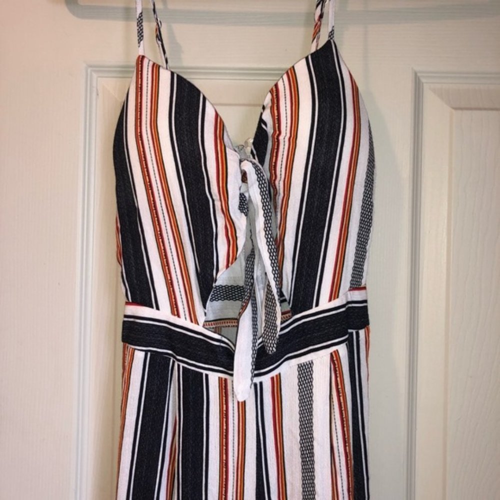 Tie-front Padded Jumpsuit NWT